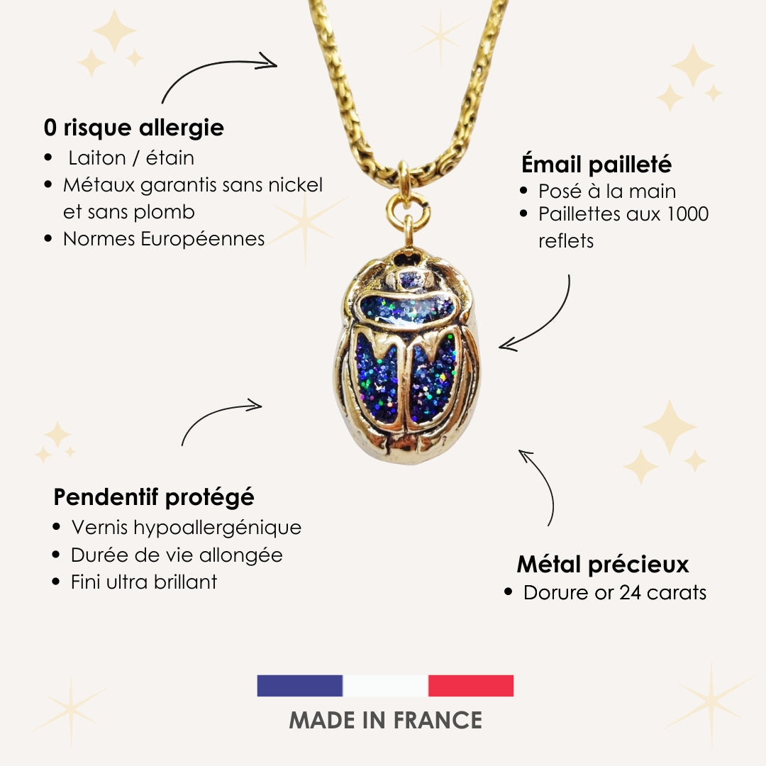 Collier Scarabée KHEPER GALAXY