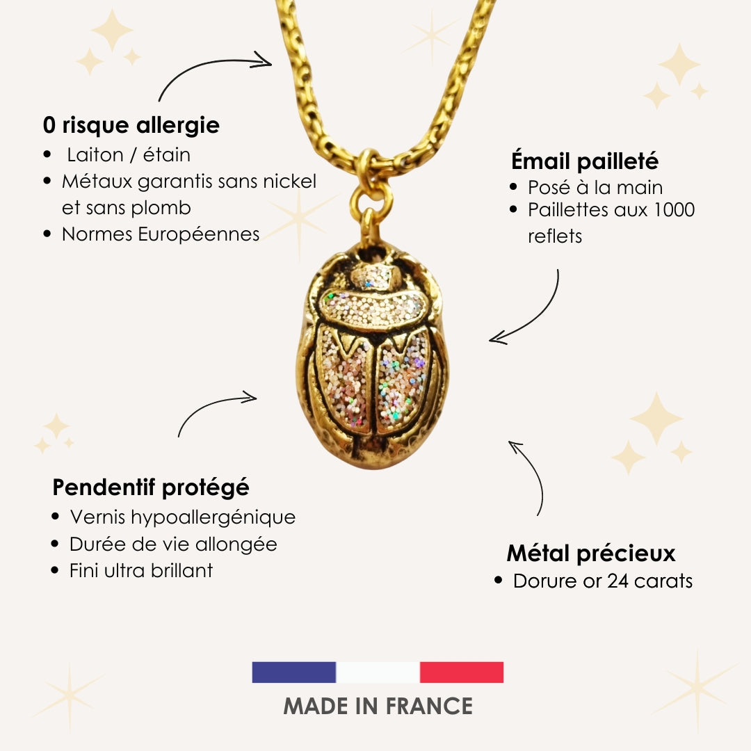 Collier Scarabée KHEPER GOLD