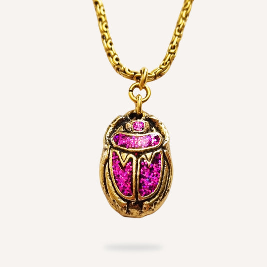 Collier Scarabée KHEPER VIOLET