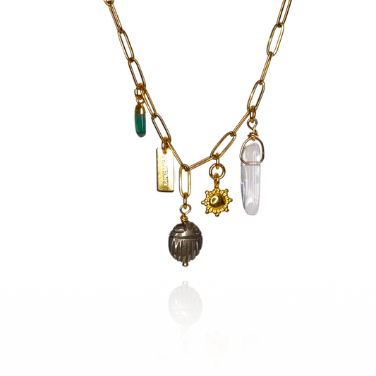 collier-bijoux-acier-inoxydable-scarabee-bijoux-createur-lyon-verger-bijoux-pierre-naturelle-lithotherapie-pyrite